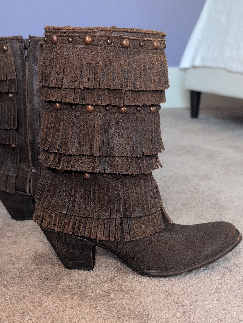 NEW Old Gringo Fringe Studded Western Boots